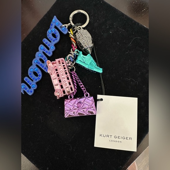 Iconic Kurt Geiger London Eagle Mix Key Ring Charm HTF NWT Stunning! Signed! - Picture 5 of 9